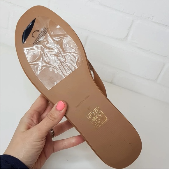 Free People Tan Thong Flatform Sandals UK 8 EU 41 Haven Platform Chunky BN - Picture 6 of 12
